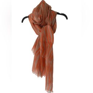 Marciano Coral Zebra Print Scarf